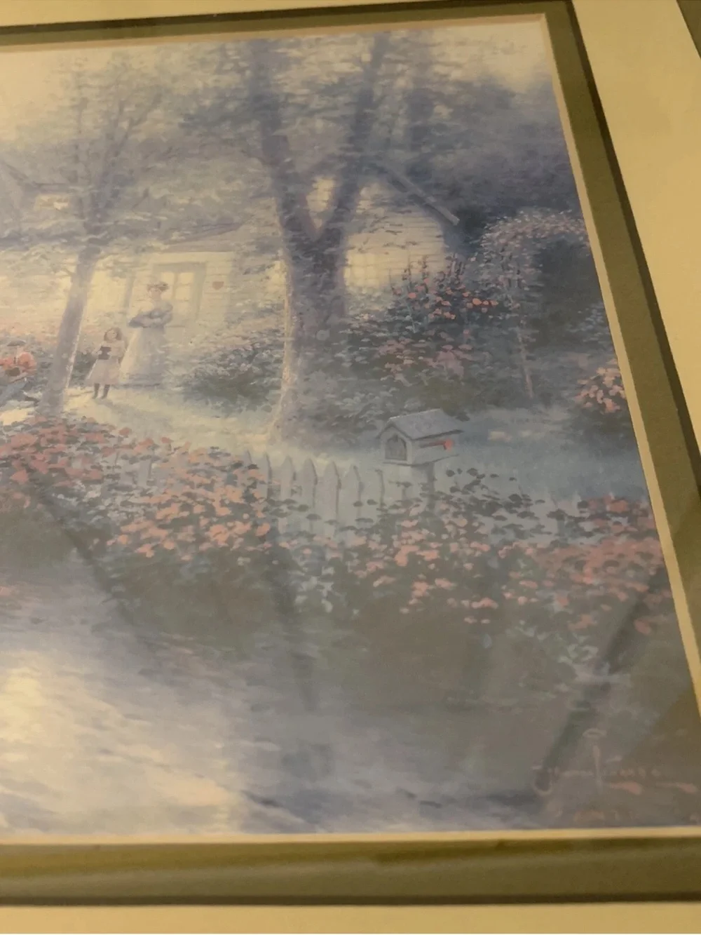 Thomas Kinkade serene blue